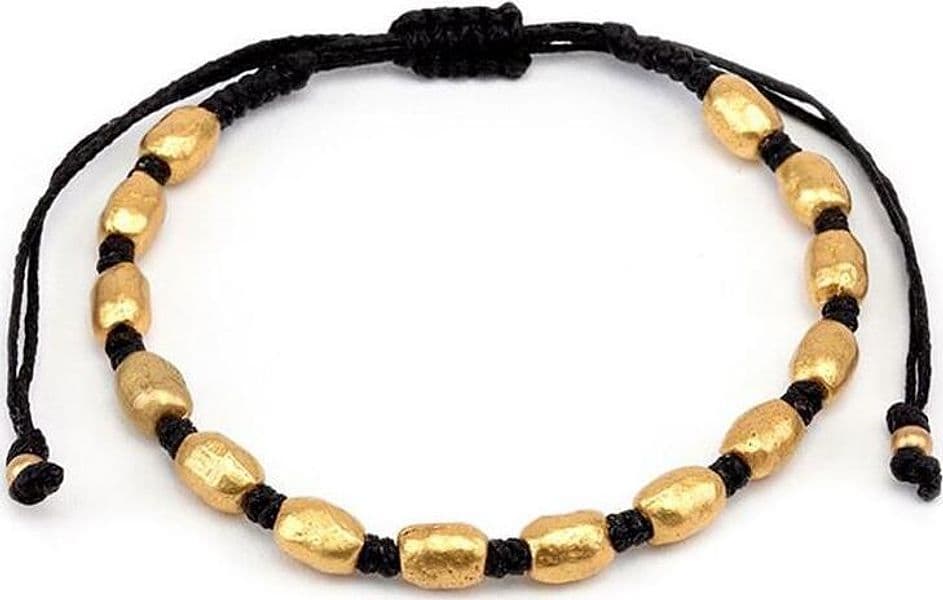 VESTOPAZZO--BRACCIALE-REGOLABILE-MACRAME'-SFERE