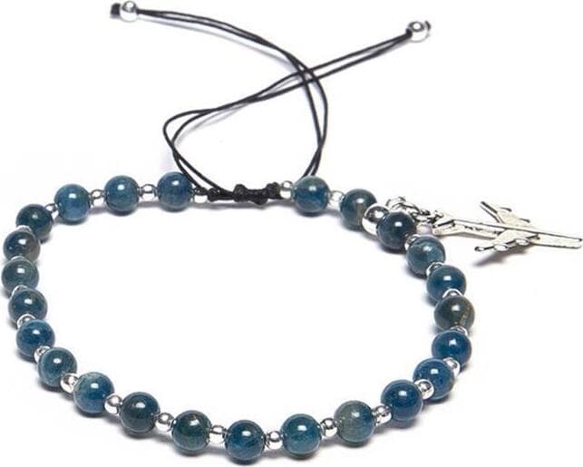 VESTOPAZZO--BRACCIALE-REGOLABILE-PIETRE-BLU-MEDIE-AE