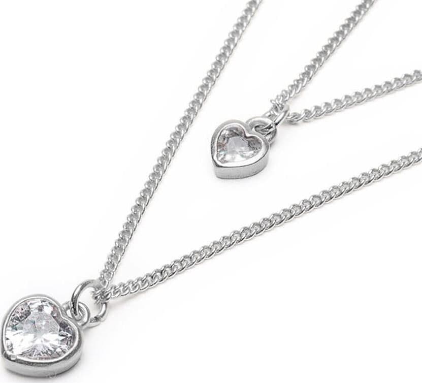 VESTOPAZZO--COLLANA-2-CATENE-PUNTI-LUCE-CUORE