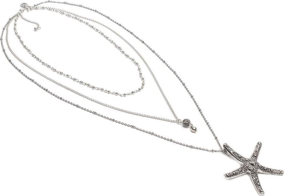 VESTOPAZZO--COLLANA-3-CATENE-STELLA-MARINA