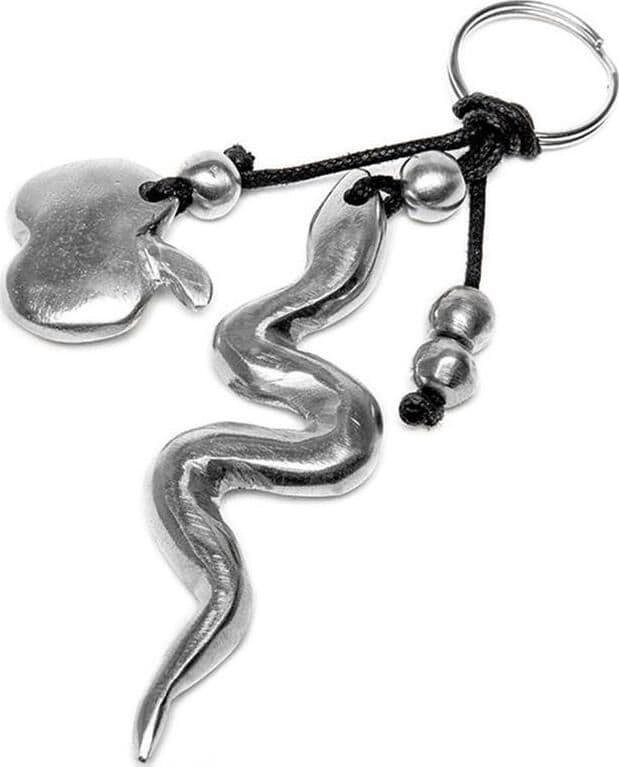 VESTOPAZZO--PORTACHIAVI-SERPENTE-E-MELA