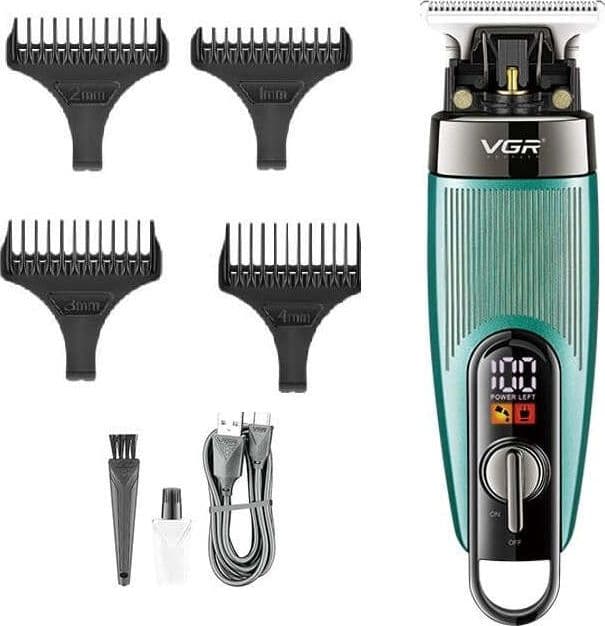VGR-V-975-RASOIO-ELETTRICO-TAGLIA-CAPELLI-PROFESSIONALE-REGOLA-BARBA-DISPLAY-USB