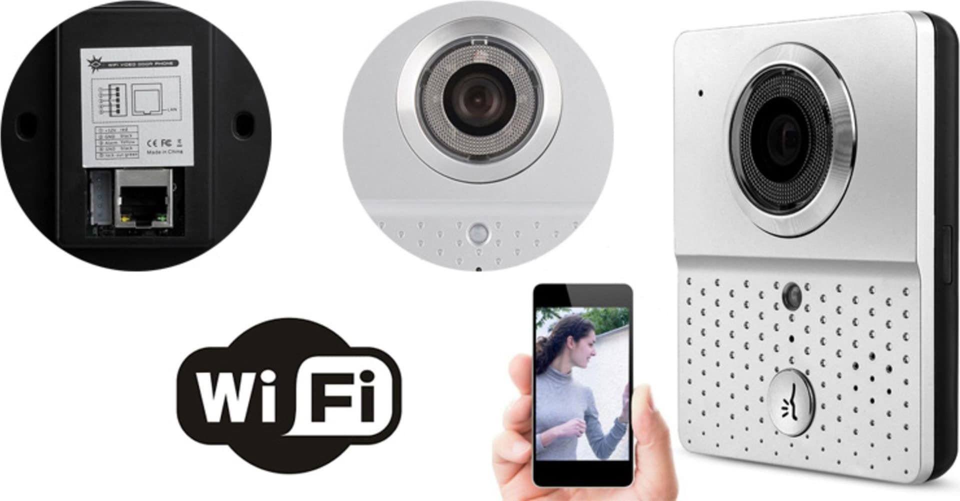 VIDEOCITOFONO WIFI CAMPANELLO LED IR LAN HD CAMERA CHIAMATA REMOTA SMARTPHONE Fai da te/Materiale elettrico/Citofoni Trade Shop italia - Napoli, Commerciovirtuoso.it