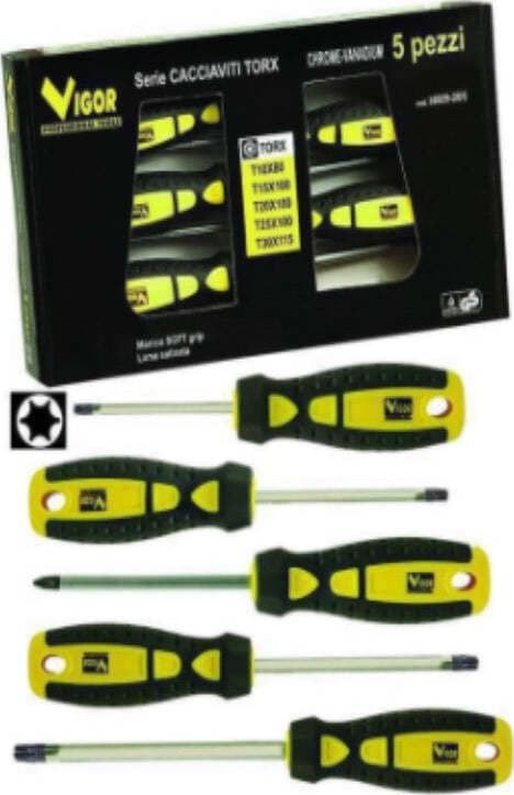 VIGOR---5-PEZZI---SERIE-5-CACCIAVITI-TORX-IN-ACCIAIO-CROMO-VANADIO