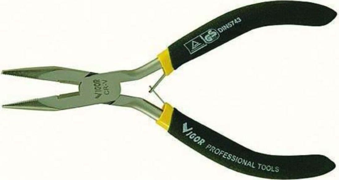 VIGOR---PINZA-ELETTRONIC-IN-ACCIAIO-CROMO-VANADIO---UNIVERSALE-120MM---CON-BECCHI-TONDI