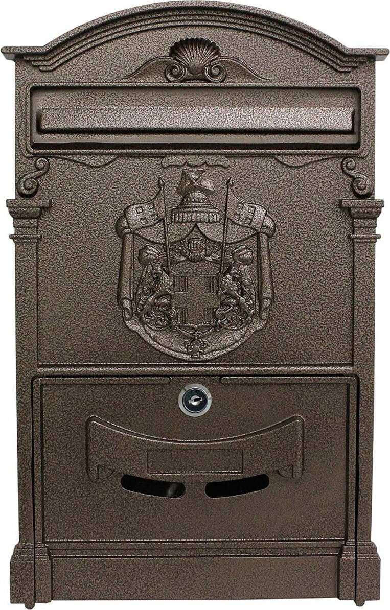 VILLA-ITALIA---CASSETTA-POSTALE-IN-ALLUMINIO---COLORE-BRONZO-ANTICHIZZATO