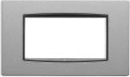 VIMAR---1-PLACCA-EIKON-CLASSIC-4-MODULI-IN-METALLO-COLORE-ARGENTO-METAL-20654.10