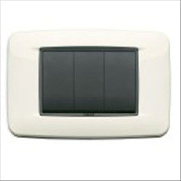 VIMAR---1-PLACCA-EIKON-ROUND-3-MODULI-IN-METALLO-COLORE-BIANCO-ARTICO-20683.01