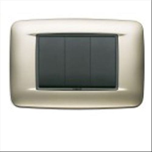 VIMAR---1-PLACCA-EIKON-ROUND-3-MODULI-IN-METALLO-COLORE-NICHEL-SATINATO-20683.22