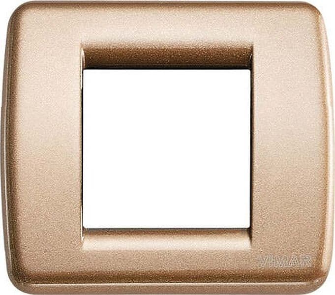 VIMAR---1-PLACCA-IDEA-RONDO'-1-2-MODULI-IN-METALLO-COLORE-BRONZO-METALLIZZATO-17093.22