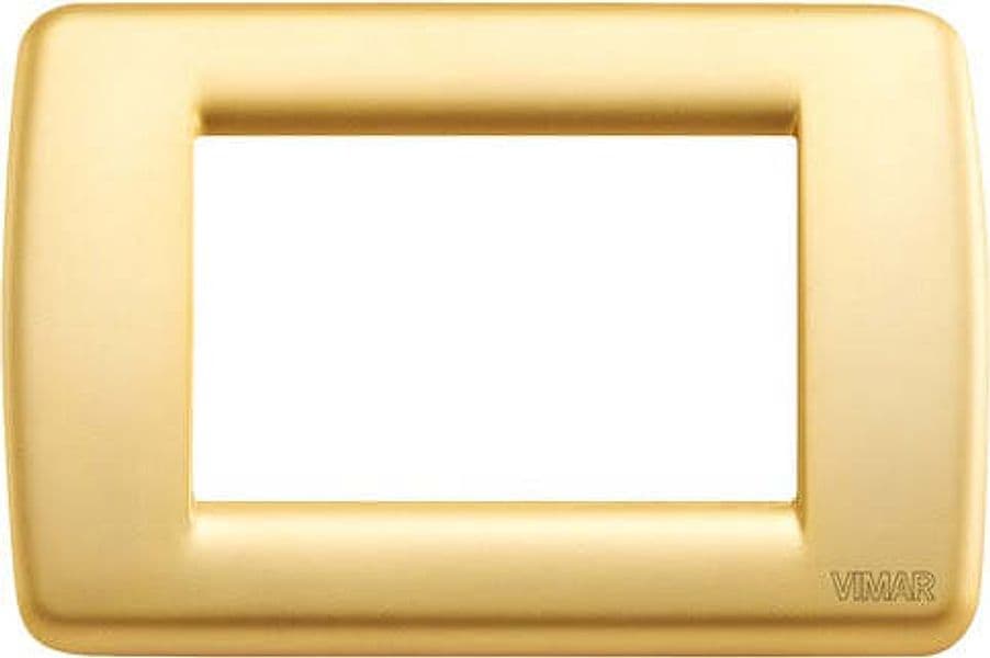 VIMAR---1-PLACCA-IDEA-RONDO'-3-MODULI-IN-METALLO-COLORE-ORO-OPACO-16753.33