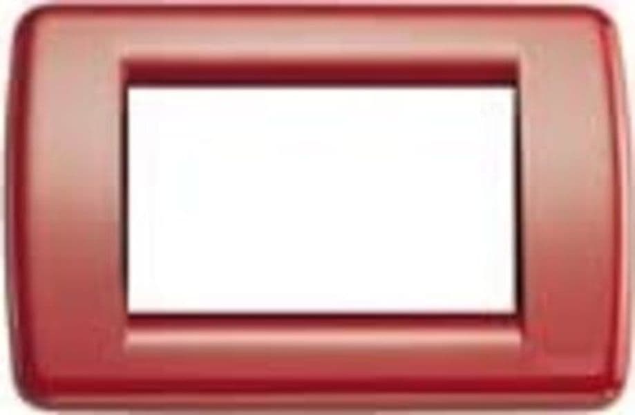 VIMAR---1-PLACCA-IDEA-RONDO'-3-MODULI-IN-METALLO-COLORE-ROSSO-16733.04