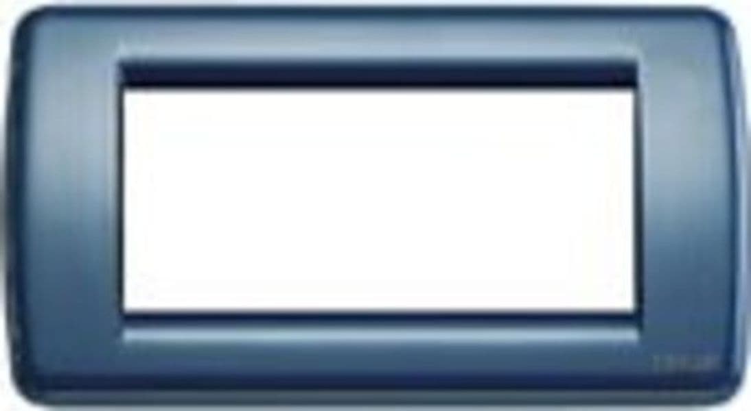 VIMAR---1-PLACCA-IDEA-RONDO'-4-MODULI-IN-METALLO-COLORE-BLU-COBALTO-ART-16754.12