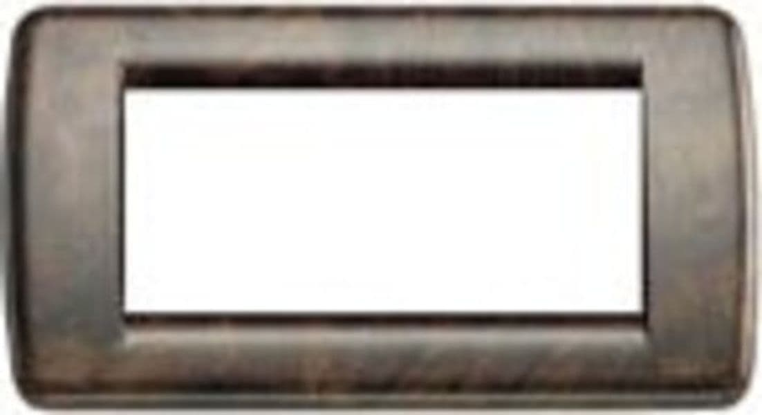 VIMAR---1-PLACCA-IDEA-RONDO'-4-MODULI-IN-METALLO-COLORE-RADICA-DI-NOCE-16754.41