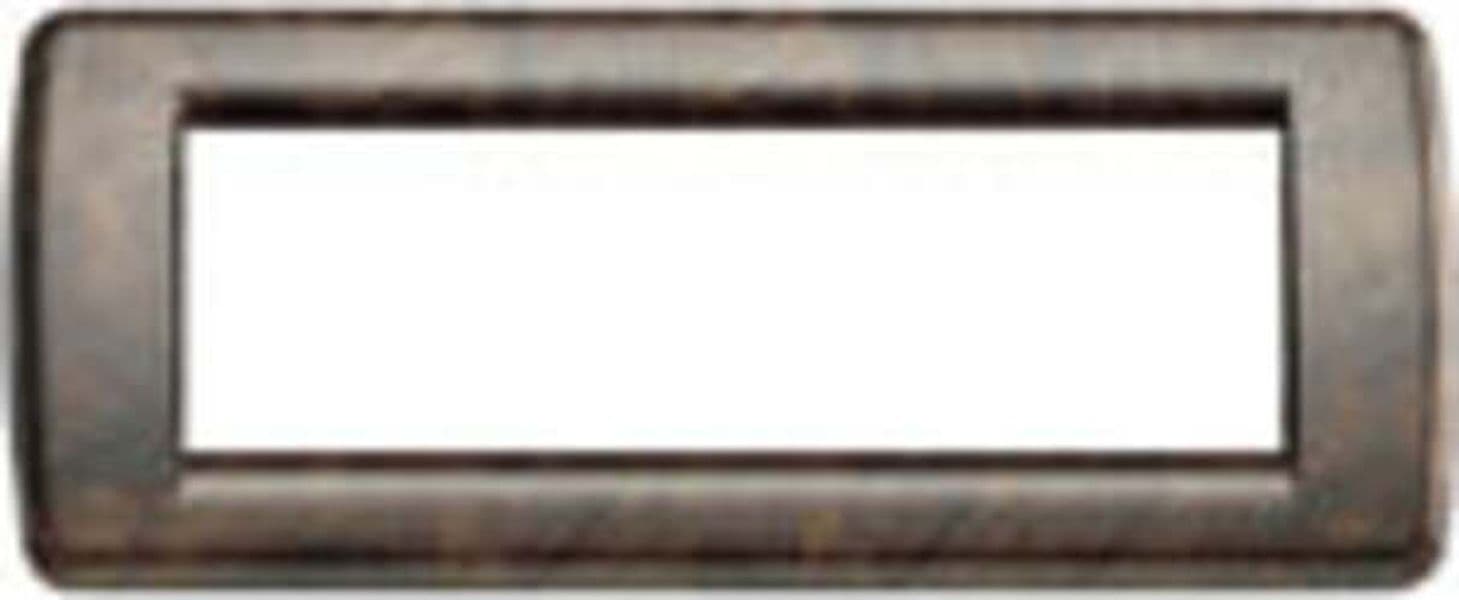 VIMAR---1-PLACCA-IDEA-RONDO'-6-MODULI-IN-METALLO-COLORE-RADICA-NOCE-16756.41