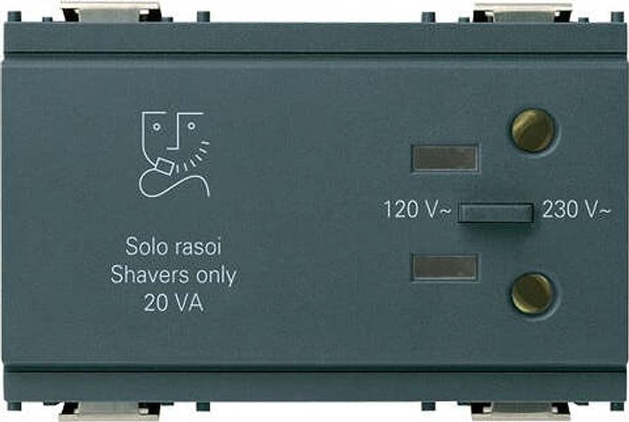 Vimar---1-Presa-per-rasoio-230V-Serie-Idea-colore-grigio-16290