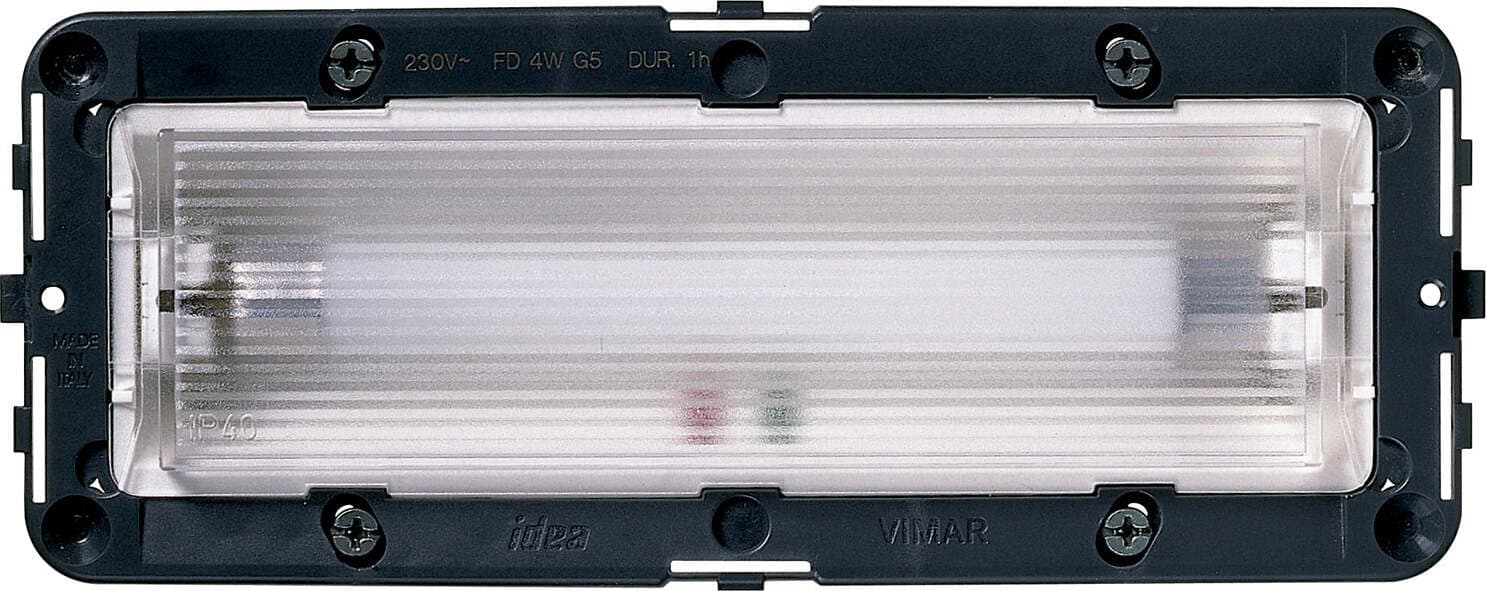 Vimar---Apparecchio-di-illuminazione-d'emergenza-230V-6-moduli-Serie-Idea-colore-grigio-16440
