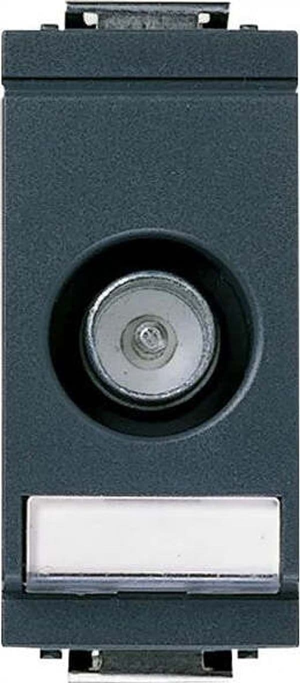VIMAR---IDEA-MODULO-STRETTO-PRESA-COASSIALE-PASSANTE-TV-RD-SAT-PASSANTE-10DB-MASCHIO***