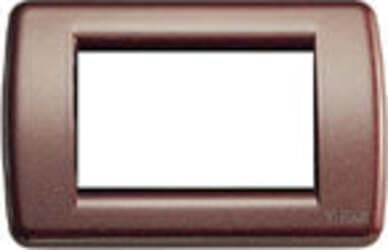 Vimar---Placca-Idea-Rondò-3-moduli-in-metallo-colore-bordeaux-metallizzato-16753.25