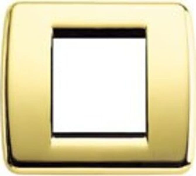 VIMAR---PLACCA-IDEA-RONDO'-1-2-MODULI-IN-METALLO-ORO-LUCIDO-17093.32