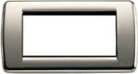 VIMAR---PLACCA-IDEA-RONDO'-4-MODULI-IN-METALLO-CROMATO-NERO-16754.31