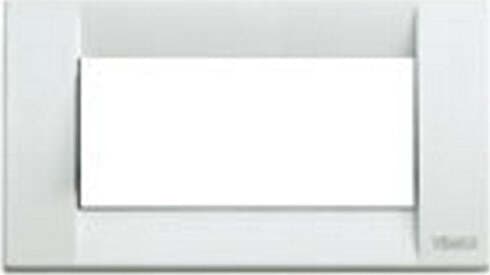 VIMAR---PLACCA-IDEA-RONDO'-4-MODULI-METALLO-BIANCO-ART.-16734.01
