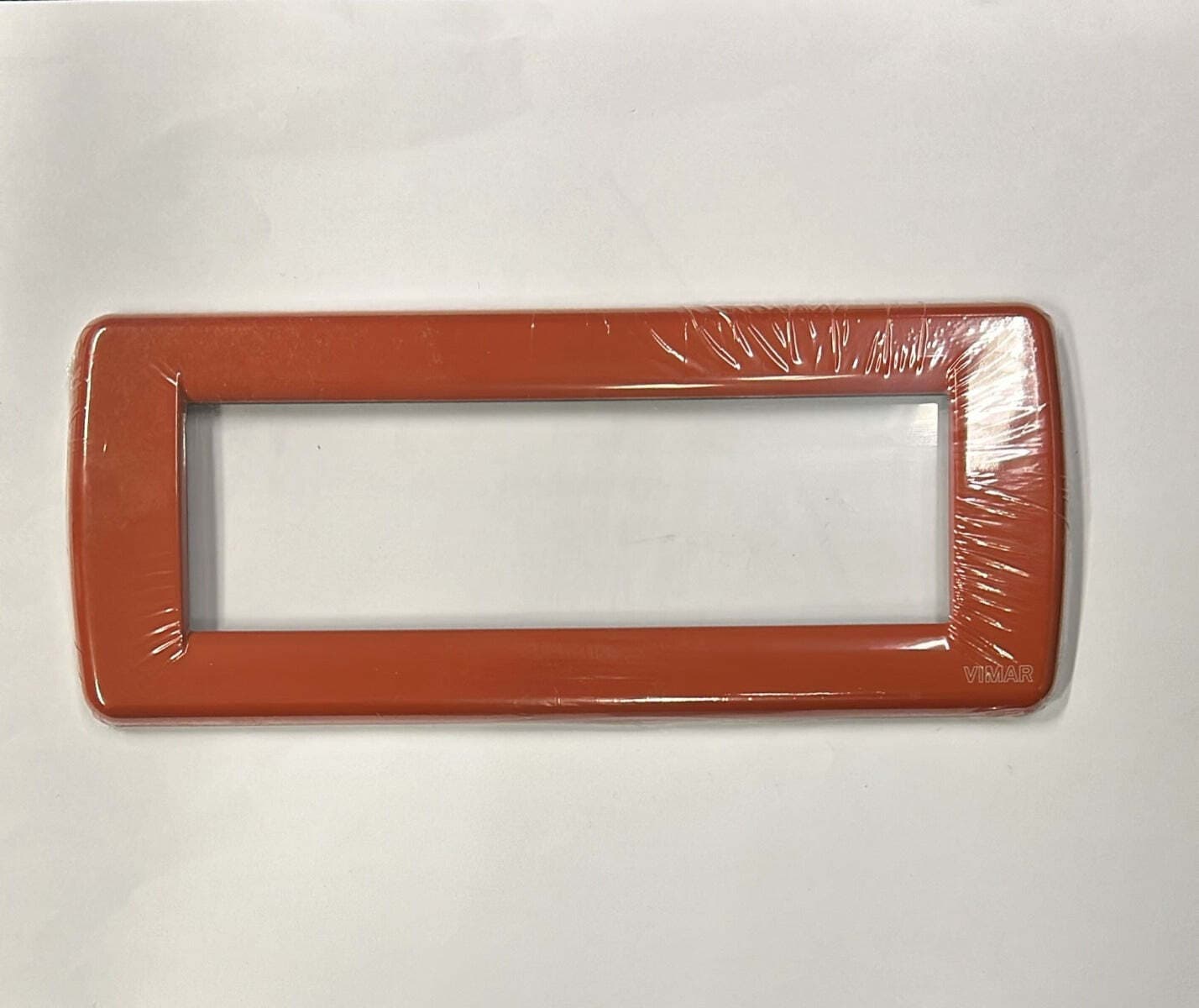 VIMAR - PLACCA IDEA RONDO' 6 MODULI COLORE CORALLO