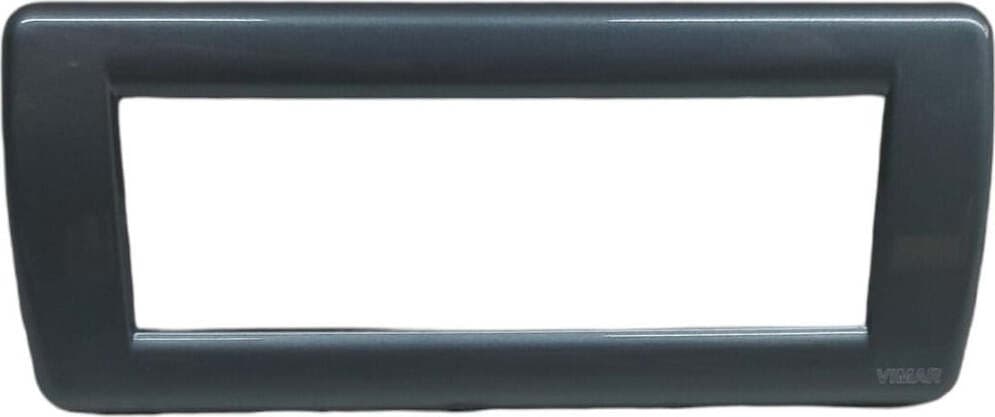 VIMAR---PLACCA-IDEA-RONDO'-6-MODULI-COLORE-METALLO-AVIO