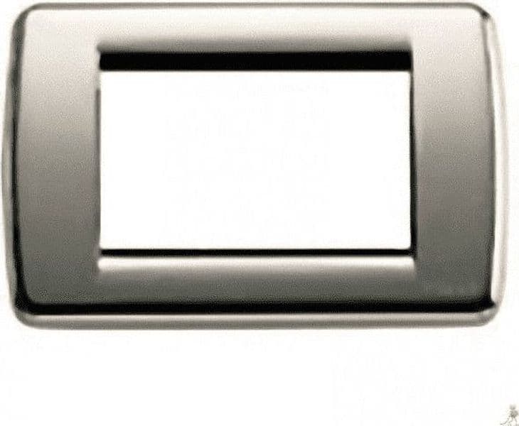 VIMAR---PLACCA-RONDO'-3-MODULI-IN-METALLO-SERIE-IDEA-CROMO-NERO-16753.31