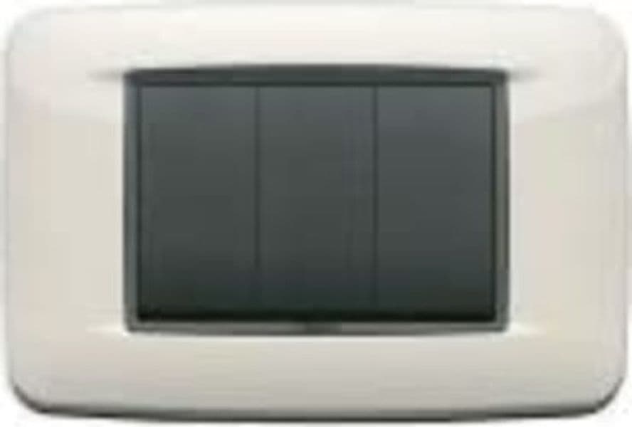 Vimar---Placca-Round-3-moduli-in-metallo-Serie-Eikon-colore-Grigio-Airone-20683.03