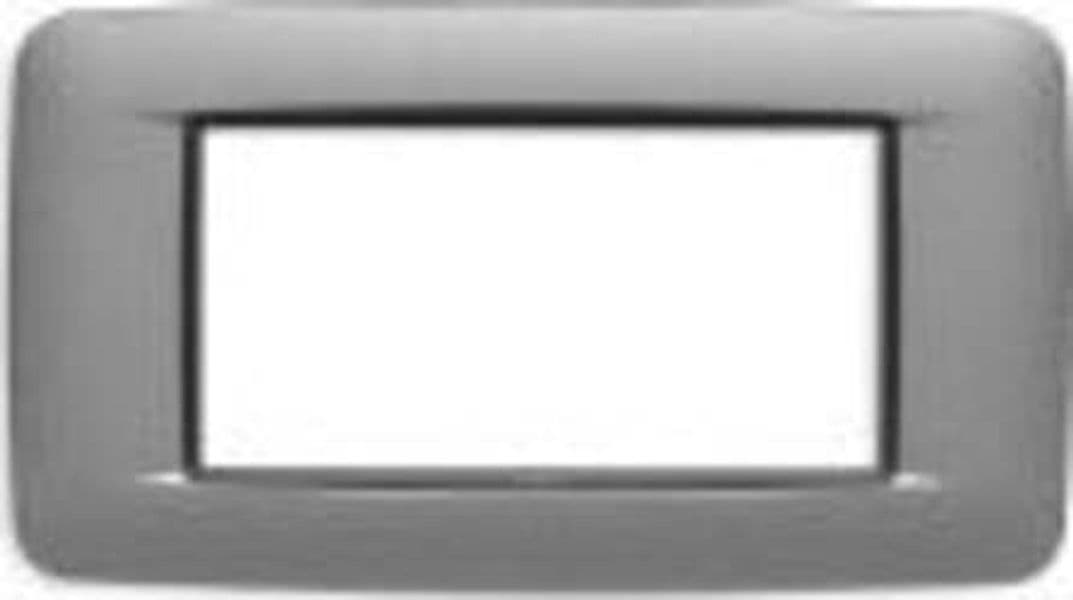 Vimar---Placca-Round-4-moduli-in-metallo-Serie-Eikon-colore-Argento-Metal-20684.10