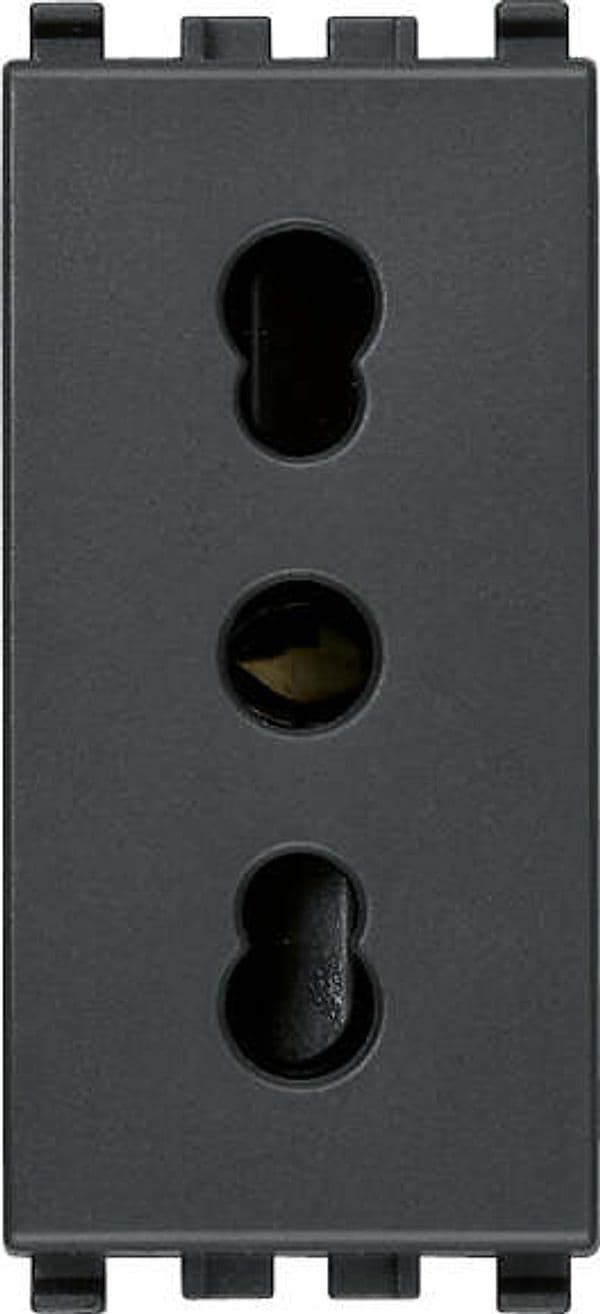 VIMAR---PRESA-2P+T-16A-P17/11-SERIE-EIKON-COLORE-GRIGIO