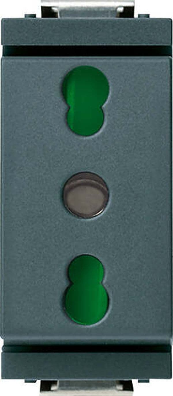 Vimar---Presa-2P+T-16A-P17/11-Serie-Idea-colore-grigio-17033