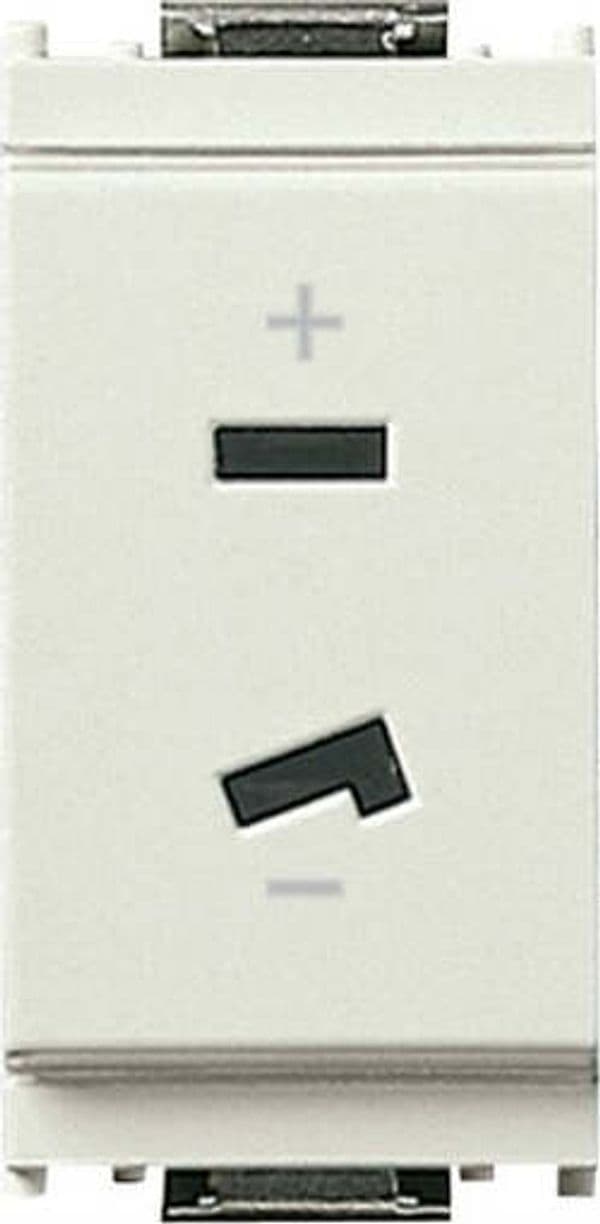 Vimar---Presa-polarizzata-2P-6A-24V-SELV-bianco-16345.B