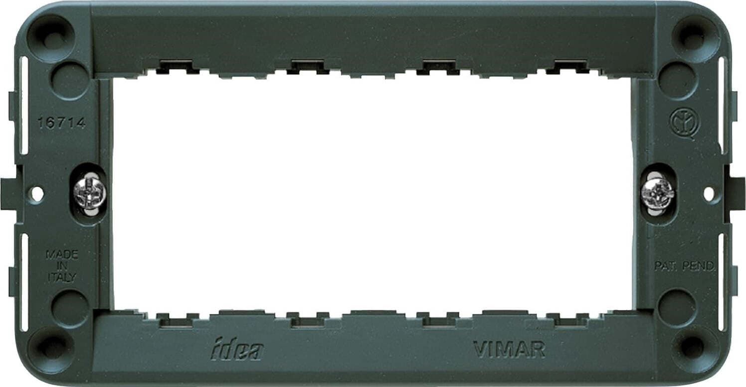 VIMAR---SUPPORTO-4-MODULI-PER-SCATOLE-NERO