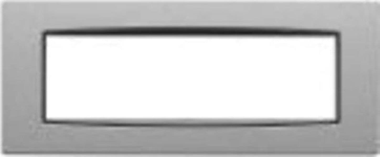 VIMAR-PLACCA-CLASSICA-EIKOM-METALLO-7M-ARGENTO-METAL