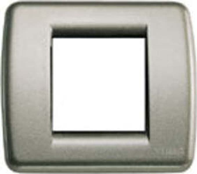 VIMAR-PLACCA-RONDO-1/2M-MET.-TITANIO