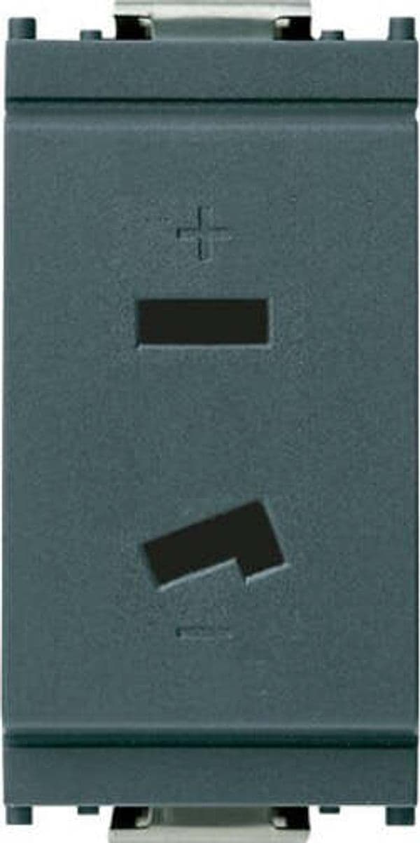 VIMAR-SERIE-IDEA-PRESA-POLARIZZATA-PER-SPIA-01099-2P-6-A-24V-GRIGIO