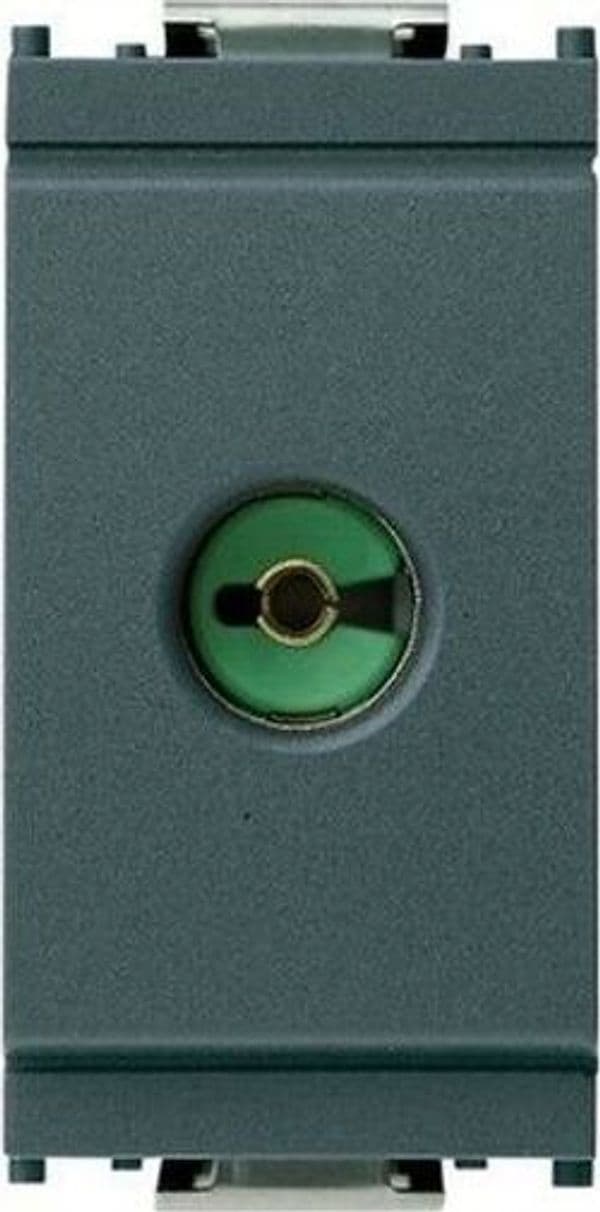 VIMAR-SERIE-IDEA-PRESA-TV-COASSIALE-SEMPLICE-PASSO-9.5-IEC-CON-2-SERRACAVI-Z-75OHM-MODULO-RIDOTTO-GRIGIO17050.S