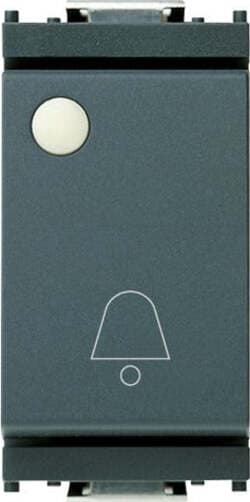VIMAR-SERIE-IDEA-PULSANTE-UNIPOLARE-IN-CHIUSURA-10A-250V-CONTATTI-ARGENTO-CAMPANELLO-CON-INDICATORE-LUMINOSO-GRIGIO