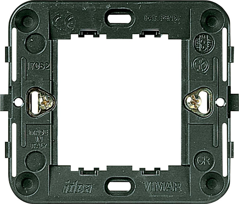 VIMAR-SERIE-IDEA-SUPPORTO-2M-CON-GRIFFE-PER-SCATOLE-ROTONDE-D.60MM
