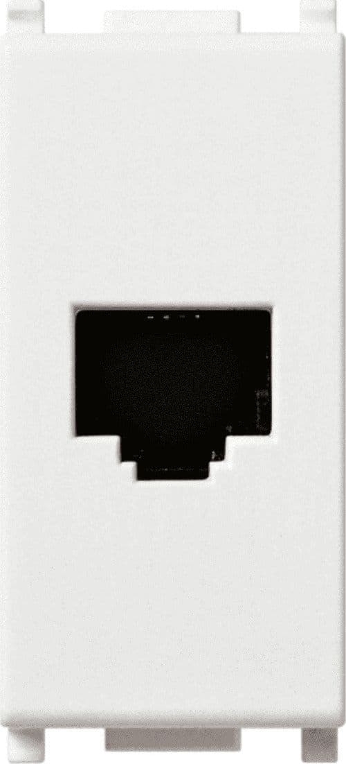 VIMAR-SERIE-PLANA-PRESA-RJ11-6/4-BIANCO