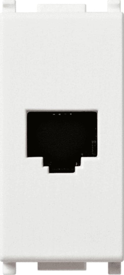 VIMAR-SERIE-PLANA-PRESA-RJ11-6/4-BIANCO