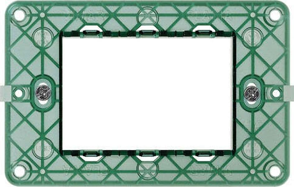VIMAR-SERIE-PLANA-SUPPORTO-3M-CON-VITI-PER-SCATOLE-3-MODULI