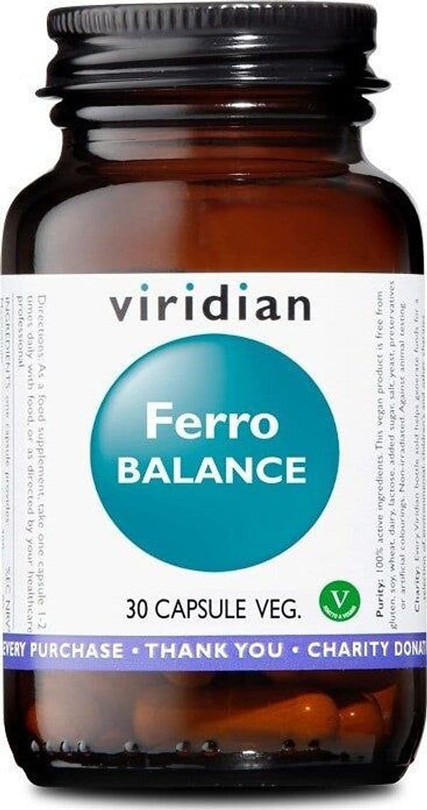 Viridian-Ferro-Balance-30-caps-vegetali-Integratore-alimentare