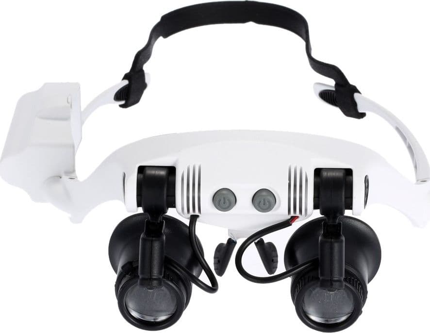 VISIERA OCCHIALI LENTE INGRANDIMENTO PRECISIONE CON 2 LED 4 LENTI LUCE 9892GJ-3A Trade Shop italia - Napoli, Commerciovirtuoso.it