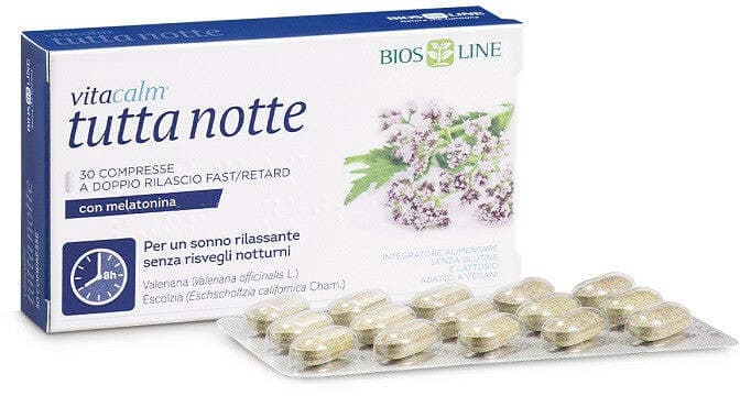 Vitacalm tutta notte mel 60 compresse in Valeriana Clubfarma - Melilli, commercioVirtuoso.it