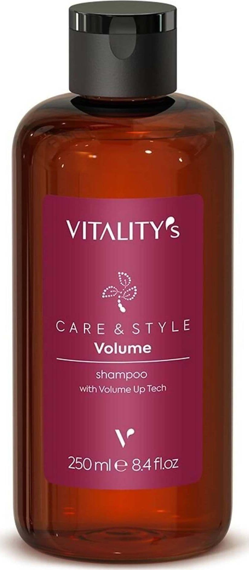 Vitality's Care & Style Shampoo Volume 250ml Shampoo 91% Di Ingredienti Naturali Deterge Dolcemente Cute E Capelli