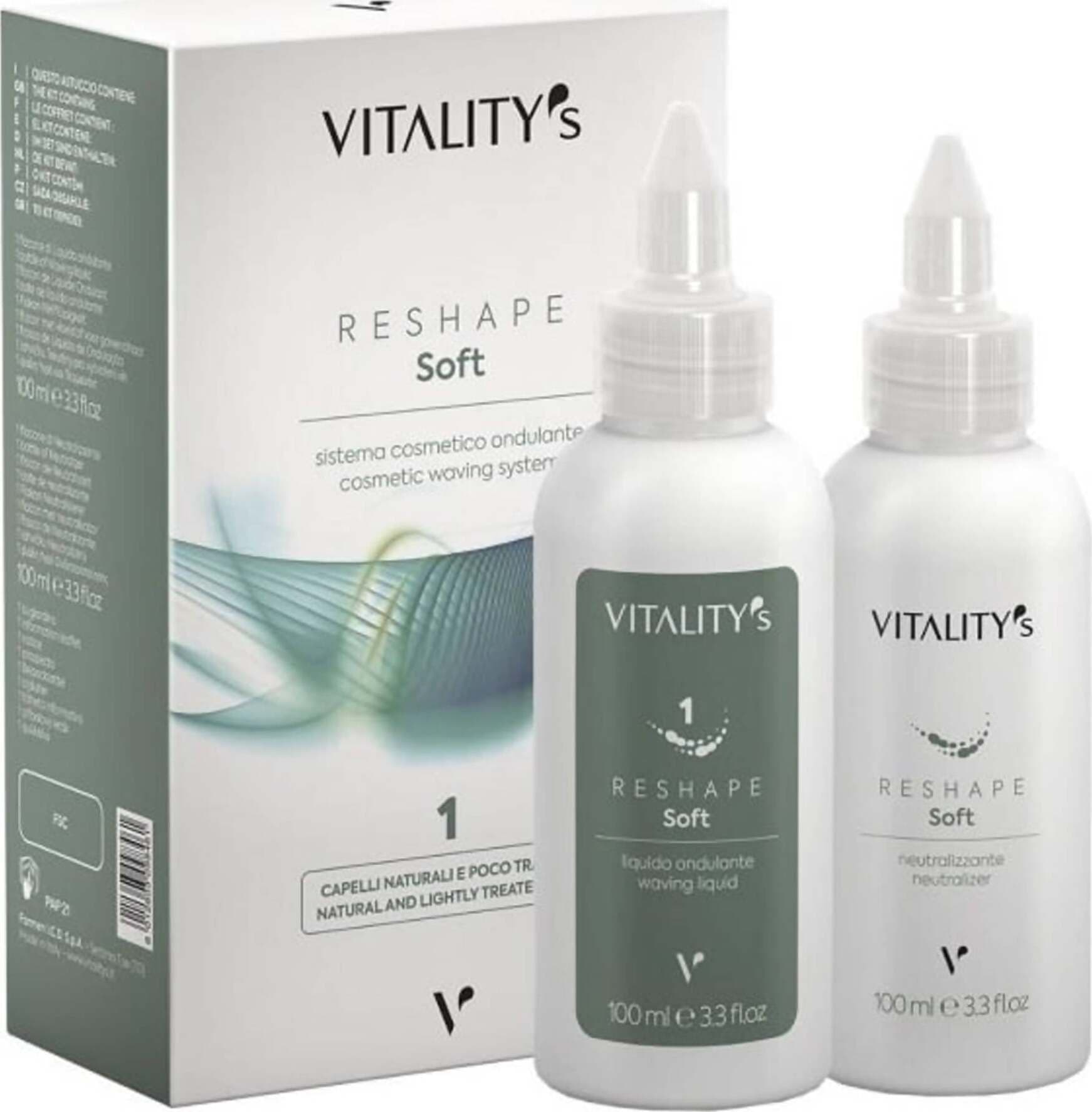 Vitality's Permanente Reshape Soft Permanente Ondulante Kit Completo Professionale 2 X 100 Ml Bellezza/Cura dei capelli/Prodotti per la cura dei capelli/Permanente e volume MondoCapelli - Barcellona Pozzo di Gotto, Commerciovirtuoso.it