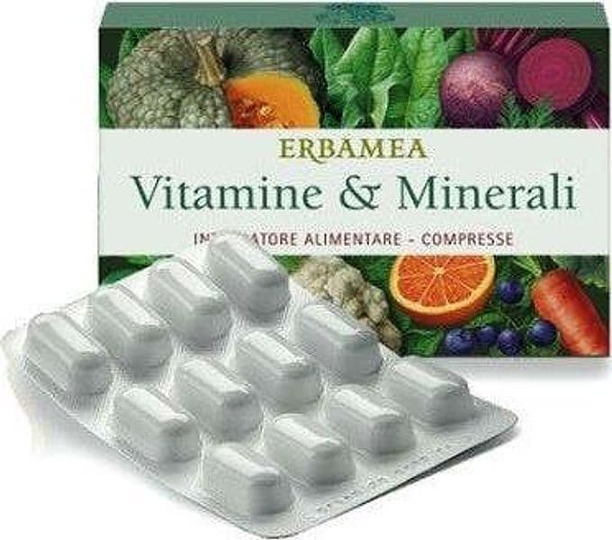 VITAMINE-E-MINERALI-integratore-alimentare-24-compresse-Erbamea